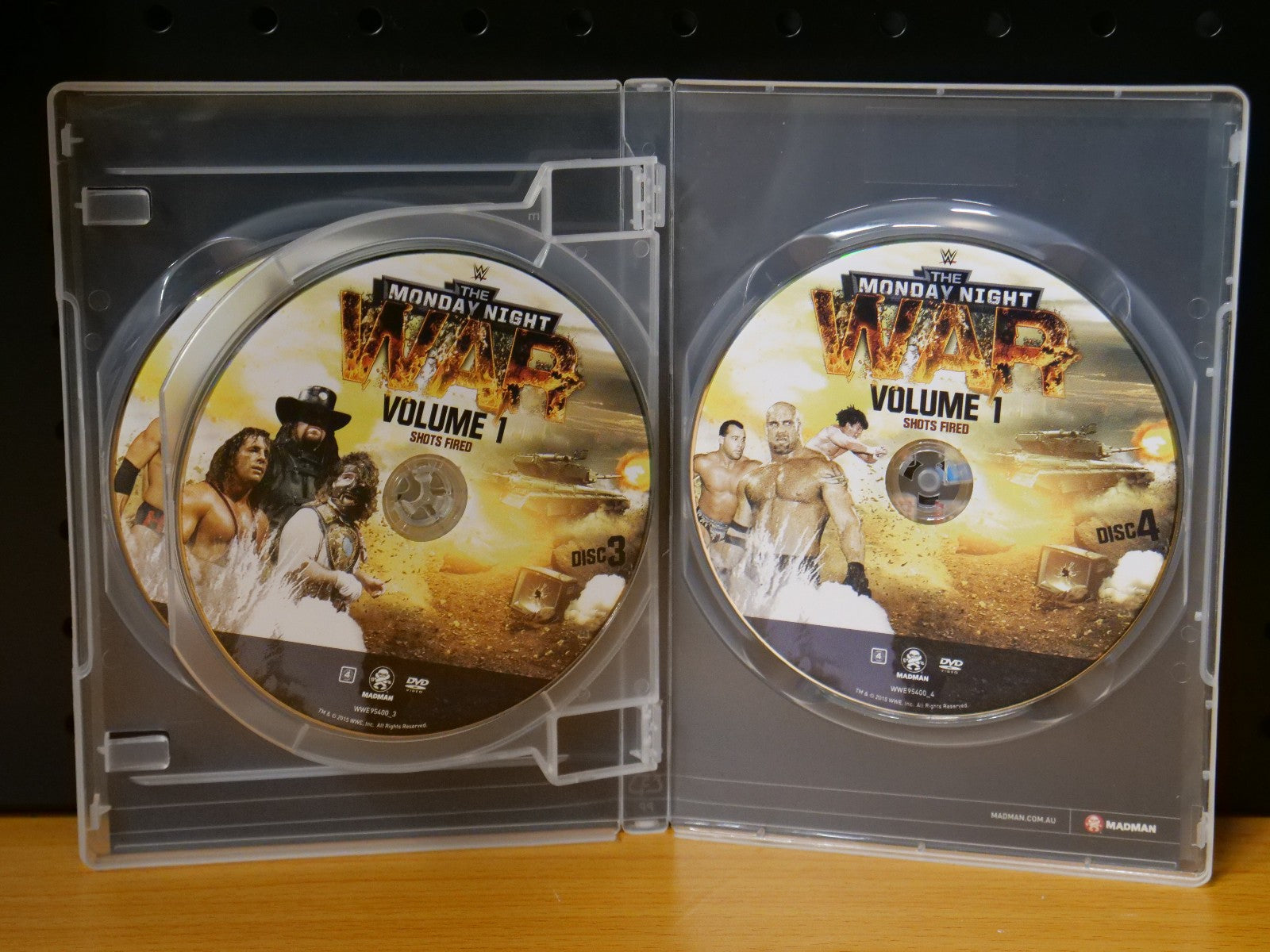 WWE: The Monday Night War - Volume 1 Shots Fired (DVD, 4-Disc Set) Dvd Box Set Retro Exchange Australia