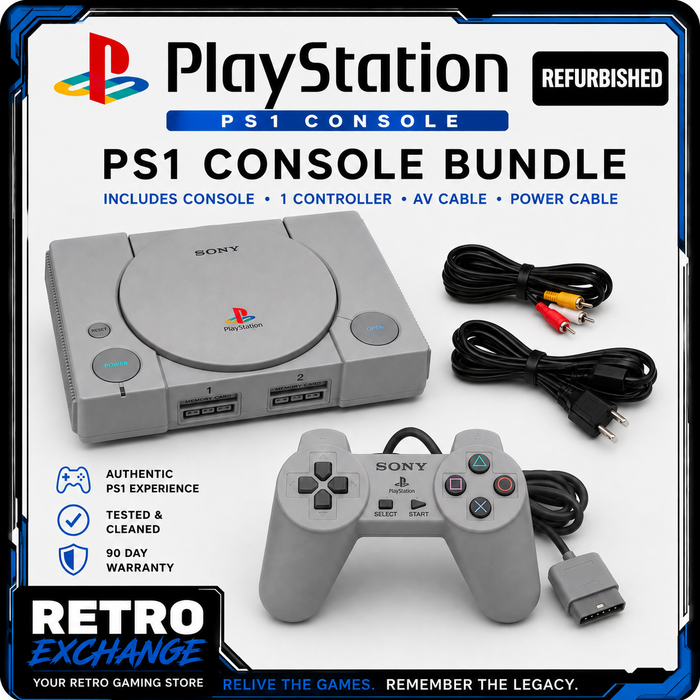 Refurbished Playstation 1 Console Bundle With Controller