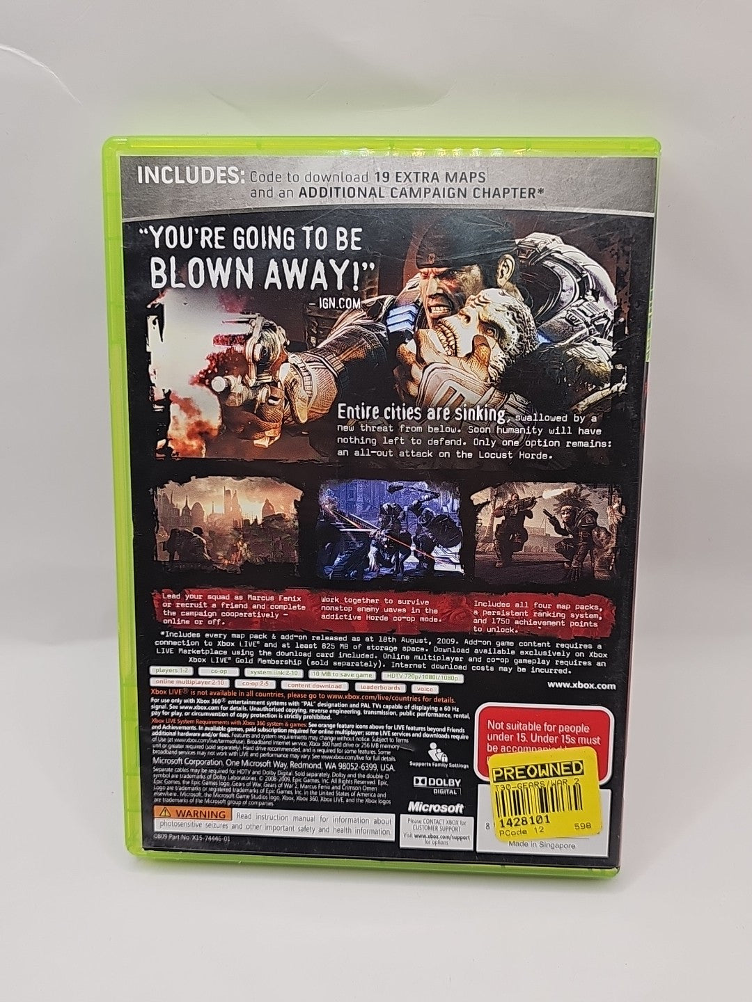 Xbox 360 Game Bundle - Skyrim & Gears Of War GOTY Edition. Retro Exchange Australia